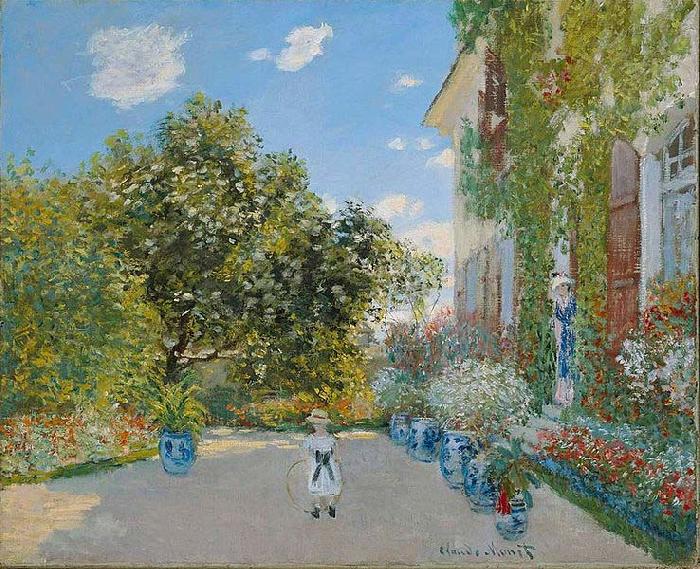 Claude Monet The Artist House at Argenteuil china oil painting image